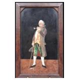 Antique Pietra Dura Marble Plaque.