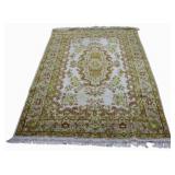 Vintage And Finely Hand Knotted Carpet.