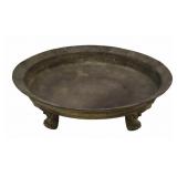 Large Chinese Archaic Style Tri Foot Bowl.