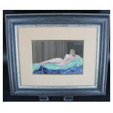 Pietra Dura Plaque of a Nude Signed Tacconi Marco