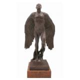 P. BOGARDUS. Signed Bronze Sculpture.