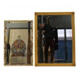 2 Vintage Giltwood Mirrors Inc Carvers Guild.