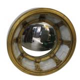 Antique Bullseye Style Mirror.