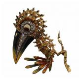 JEWELRY. Italian 18kt Gold, Diamond and Enamel