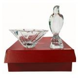 BACCARAT. Presentation Bowl & Eagle.