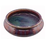 Chinese Flambe Glaze Low Bowl.