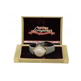 JEWELRY. Longines Mystery Dial 14KT Gold Watch.