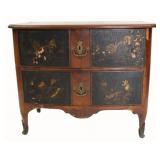 Antique Continental Chinoiserie Decorated Commode