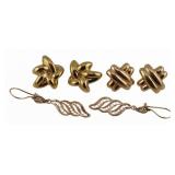 JEWELRY. (3) Pairs of 14kt Gold Earrings.