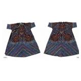 Chinese Embroidered Dragons and Cranes Robe.