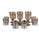 MacKenzie-Childs Heirloom Hand-Painted Glasses