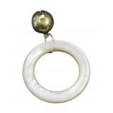 JEWELRY. 14kt Gold and Mother of Pearl Baby