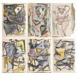 MANNER OF WILLEM DE KOONING. [6 WORKS].