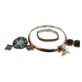 JEWELRY. Collection of Mixed Metal Sterling Jewels