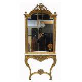 Louis XV Style Finely Carved Giltwood Mirror &