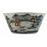 Chinese Famille Rose Landscape and Calligraphy