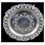 SILVER. Fine English Silver Footed Tray.