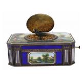 SILVER. Continental Silver and Enamel Musical Bird