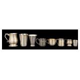 SILVER. Collection of Silver Beakers, Tankards,