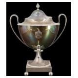 Silver. Monumental English Silver Stockpot.