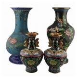 Collection of Asian Cloisonne and Porcelain.