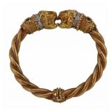 JEWELRY. Signed Greek 18kt Gold, Gem and Diamond