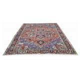 Vintage and Finely Hand Knotted Heriz Carpet.