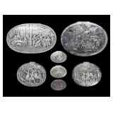 SILVER. (7) Assorted Dutch and German Boxes.