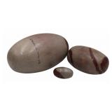 (3) Shiva Lingam Meditation Stones.
