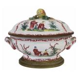 Bronze Mounted Porcelain Lidded Tureen.