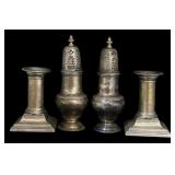 SILVER. English Silver Stag Sugar Castors and