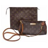 COUTURE. Louis Vuitton Monogram Canvas Eva Purse.