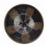 Chinese Russet-Splashed Black Glaze Bowl.