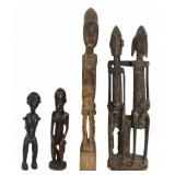 Antique African Carvings Grouping Including Dogon.