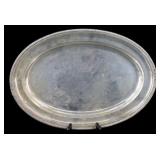 SILVER. English Silver Tray with Stag.