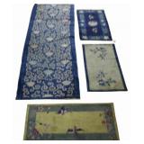 4 Art Deco Finely Hand Knotted Chinese Rugs.