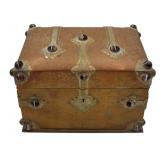 SILVER. Banded Agate and English Silver Vanity