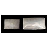 SILVER. (2) English Silver Cigarette Boxes.