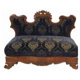 American Empire Upholstered Settee.