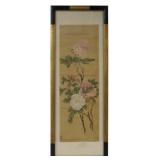 Signed Chinese Painting of Flowers.
