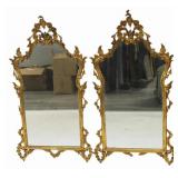 Vintage Pair of Italian Giltwood Mirrors.