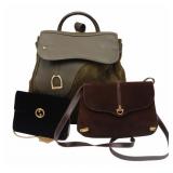 COUTURE. (3) Gucci Purses or Backpacks.