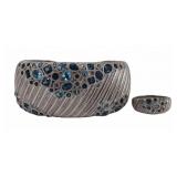 JEWELRY. Judtih Ripka Sterling and Blue Topaz