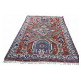 Vintage and Finely Hand Knotted Caucasian Style