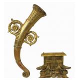 Large Carved Gilt Wood Cornucopia with an