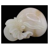 Chinese Carved Jade Sac, 39.6 grams.