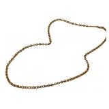 JEWELRY. 13kt and 14kt Gold Chain Link Necklace.