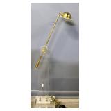 Bauer Lucite and Brass Floor Lamp.
