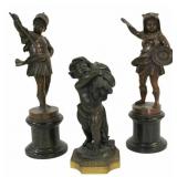 STEINEMANN Signed Bronze Figures together with