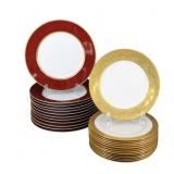 2 Sets of Service Plates Fitz & Floyd & Limoges